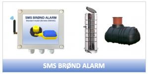 tilslutning 230vac direkte alarm brnd sms-styring