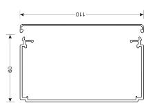 60x110mm perlehvid lf60110 kabelkanal