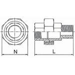 316 aisi kval rustfri ttning konisk m np mf 2 1 1 union stbt