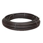 en12201 meter 100 a rulle stribe brun med sort pe100-sdr17 pn10 mm 0 3 x 50 pe-rr uponor
