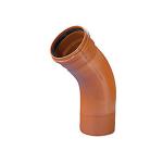 250mm 45 bjning pvc wavin
