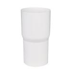 hvid i mm 75 rrmuffe plast plastmo