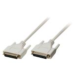 elfenbensfarvet m 00 3 han 25-pin d-sub - han 25-pin d-sub seriekabel