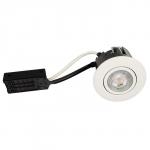 rund hvid mat ip44 370lm 2700k 5w gu10 flimmerfri dæmpbar 230v install quick luna