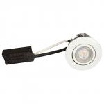 rund hvid ss316 ip44 370lm 2700k 5w gu10 flimmerfri dæmpbar 230v install quick luna