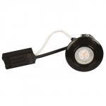 rund sort ss316 ip44 370lm 2700k 5w gu10 flimmerfri dæmpbar 230v install quick luna