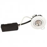 hvid mat - dæmpbar ra95 lumen 350 2700k 2w 6 led flimmerfri ø88mm lp luna - products scan