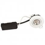 hvid mat - dæmpbar ra95 lumen 370 3000k 2w 6 led flimmerfri ø88mm lp luna - products scan