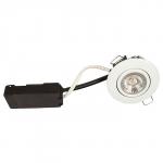 rund hvid ss316 ip65 ra95 3000k 2w 6 flimmerfri dæmpbar 230v lp luna