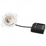 rund hvid mat ip44 250lm ra95 2700k 2w 3 dæmpbar 350ma looping claudia
