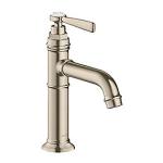 nikkel børstet bundventil uden 100 håndvaskarmatur montreux axor hansgrohe