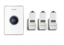 hvid - radiatortermostater smart 3 og styring smart 1 sæt - ct200 easycontrol bosch