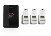 sort radiatortermostater smart 3 og styring smart 1 sæt - ct200 easycontrol bosch