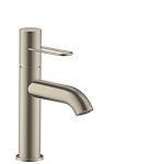 nikkel børstet bundventil uden bøjlegreb med håndvaskarmatur 100 uno axor hansgrohe