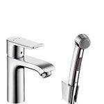 krom bidette med hndvaskarmatur metris hansgrohe