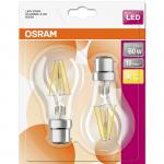 60w 2-pak dmpbar ikke lumen 806 klar b22 827 7w filament a classic base led osram