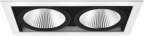ip21 sort hvid 2x10w led md-251 downlight