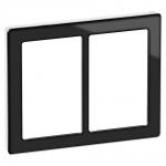 hvid sort 2x112m ramme glas pure fuga