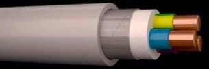 mtr 100 papj gnaverbeskyttet - 1mm 11 installationskabel armeret hikaj mm2 5 5g1