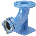 duktiljern bolte a4 trkfast pn16 mm 90 x dn80 flange med fodbjning 2000 system hawle