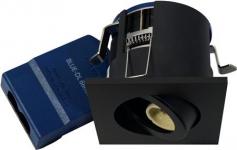 sort mat lyskilde ex 230v gu10 ø87mm downlight 66 blue-dl