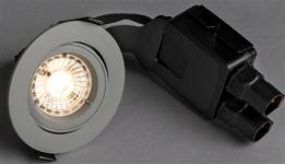grå - udendørs lumen 470 930 8w 5 led ø95mm outdoor quick comfort