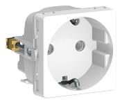 hvid modul 0 1 sidejord med stikkontakt schuko fuga lk