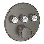 graphite hard børstet ventiler 3 indbygning til 3sc termostatarmatur smartcontrol grohtherm grohe