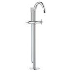 krom gulvmontage brus kar til termostatarmatur new atrio grohe