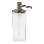 graphite hard børstet metal glas materiale dispenser sæbe new atrio grohe