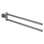 graphite hard brstet svingbar armet 2 hndkldeholder new atrio grohe