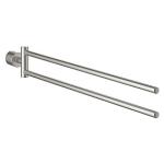 supersteel svingbar armet 2 hndkldeholder new atrio grohe