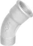 nippel muffe 45gr bjning galvaniseret 2 1 2