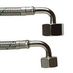 vand varmt og koldt flet rustfri v 2 1 x v 2 1 mm 1250 tilslutningsslange softpex neoperl