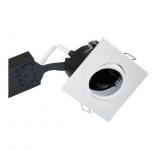 hvid mat ip44 lyskilde ex 230v gu10 87x87mm install uni - 1223 nordtronic