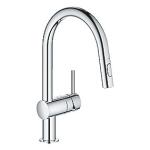 krom udtrkstud med c-tud dual brus kkkenarmatur minta grohe