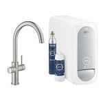 supersteel c-tud kit starter køler med køkkenarmatur home blue grohe