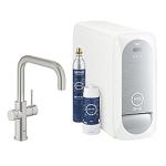 supersteel u-tud kit starter køler med køkkenarmatur home blue grohe