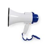 hvid bl optagefunktion sirene indbygget mikrofon indbygget db 115 til op volumenkontrol m 250 rkkevidde maksimum megafon nedis