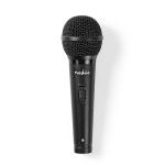 sort aluminium abs sluk tnd off-knap on indbygget db -72 ohm 600 khz 13 - hz 80 m 00 5 kabel aftageligt cardioid mikrofon nedis