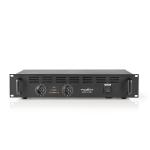 sort metal rack monterbar 19 2u kanaler 2 ohm 4 w 150 2x ohm 8 w 100 2x rms-output forstrker pa