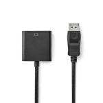 plastikpose sort abs pvc runde m 20 0 lige nikkelplateret hun 1-pin 24 dvi-d han displayport adapter displayport