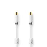 box window hvid pvc runde m 00 5 afskærmet dobbelt ohm 75 guldplateret hun coax iec han coax iec cable coax
