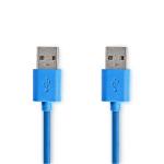 plastikpose blå pvc runde m 00 2 nikkelplateret gbps 5 han usb-a han usb-a 1 gen 2 3 usb usb-kabel