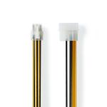 plastikpose sort gul pvc runde m 20 0 guldplateret han express pci han molex strømkabel intern