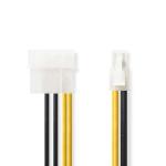 plastikpose sort gul pvc runde m 20 0 guldplateret han molex han p4 strømkabel intern