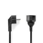 plastikpose sort pvc runde m 00 3 nikkelplateret lige vinklet hun jord sidebens med stikprop han jord sidebens med stikprop strømkabel