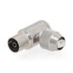 plastikpose stk 2 slv metal mm 0 7 kabeldiameter skru ohm 75 nikkelplateret hun vinklet stik coax iec