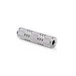 blister stk 1 sølv metal lige nikkelplateret hunstik mm 5 3 hunstik mm 5 3 adapter audio stereo