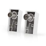 blister stk 2 hvid pvc metal mm 0 7 kabeldiameter skru ohm 75 nikkelplateret hun han vinklet stik coax iec